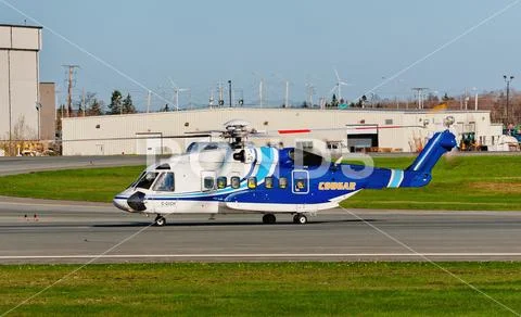 Cougar Helicopters S-92 Stock Photos