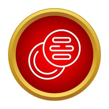 Cough drop or medicine lozenge simple flat icon Stock Illustration