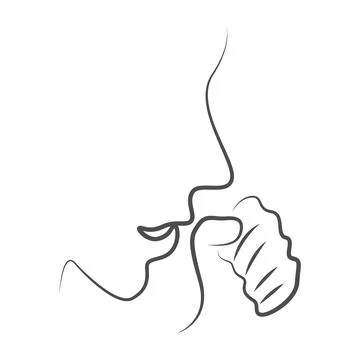 Cough icon design template Stock Illustration