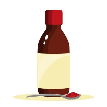Cough syrup Stock Illustration