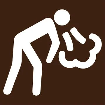 Cough Vector Icon Illustrazione stock