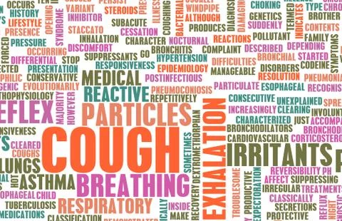 Coughing concept Illustrazione stock