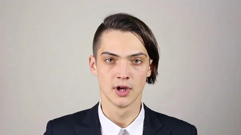 Coughing young man Video stock 73650153