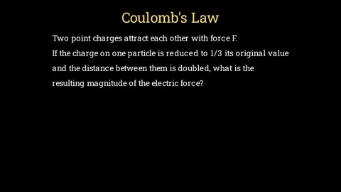 Coulomb's Law Problem Stock-Footage 336825185