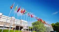 Council of Europe in Strasbourg, France HD Footage