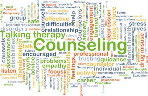 Counseling background concept Stock Illustration