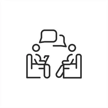 Counseling Session Icon Stock Illustration