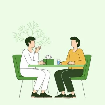 Counseling Session Illustration 스톡 일러스트