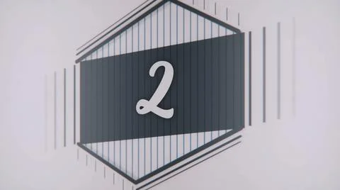 Count 1 to 10. Stop motion animation with color paper. Count from 1 to 10 Stock Illustration