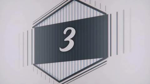 Count 1 to 10. Stop motion animation with color paper. Count from 1 to 10 Stock Illustration