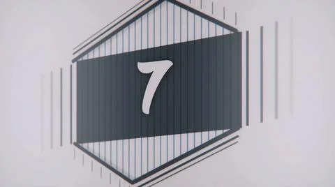 Count 1 to 10. Stop motion animation with color paper. Count from 1 to 10 Stock Illustration