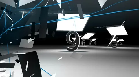 Count 10 to 1 (HD) Video stock 7133925