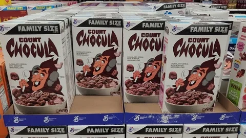 Count Chocula Cereal General Mills Grocery Food Видео 218173580