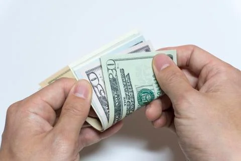 Count dollars Stock Photos