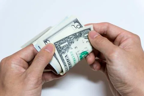 Count dollars Stock Photos