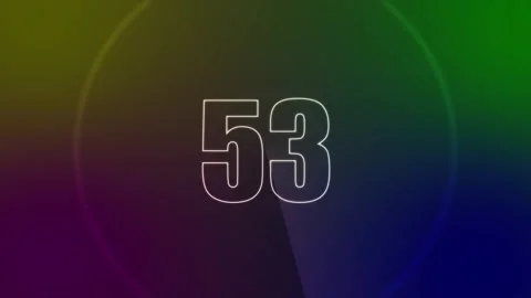 Count down 60 animation Stock Footage 280825475