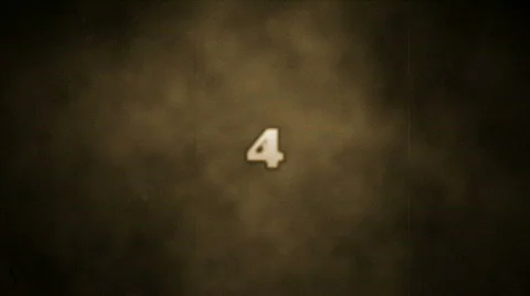 Count Down Fly Through with Grain HD1080 Stock-Footage 513336