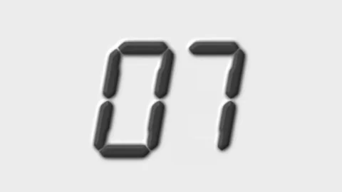 Count down Stock Footage 79734842