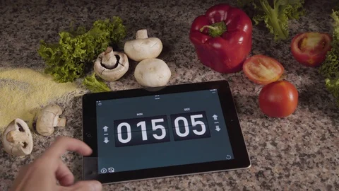 Count down on the kitchen and ingredients. Stock Footage 129419592