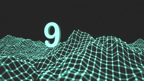 Count down. Mesh background animation. Stock Footage 147863654