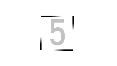 Count down numbers from 9 with borders to wait in office Stock Footage 285934661