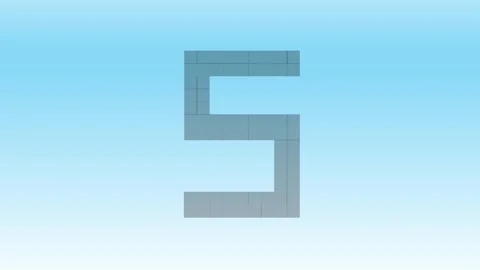 Count down numbers from 9 using squares to start work or activity Видео 288193656