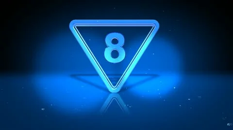 Count Down With Triangle Stock Footage 22097172