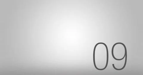 Count down - White and Black Stock Footage 45095414