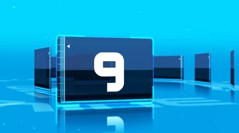 Count down_002 Stock Footage 8560186