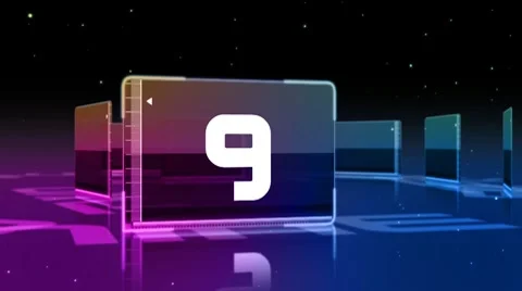 Count down_003 Stock Footage 8560289