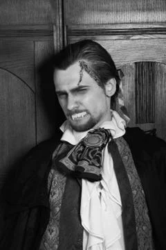 Count dracula scary looking Stock Photos