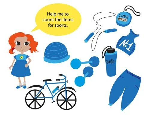 Count 스톡 일러스트