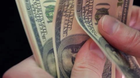 Count money by hands 스톡 동영상 49686403