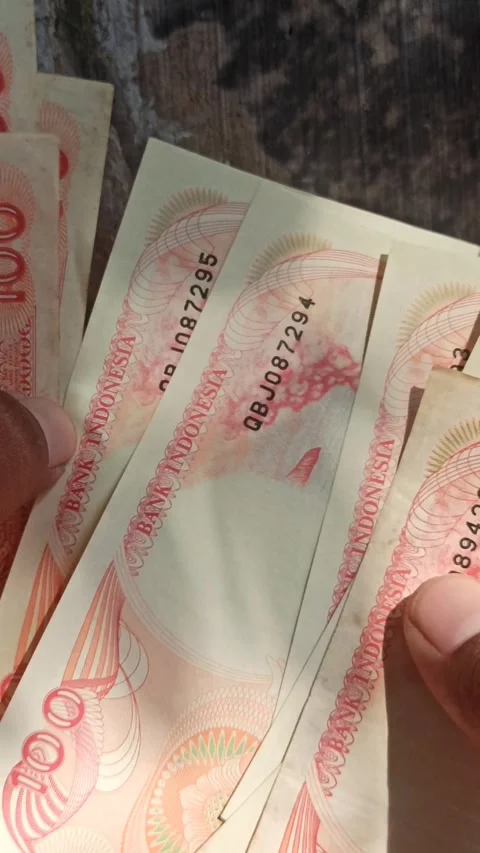 Count money manually Vídeo Stock 256678585