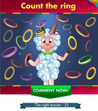 Count the rings Stock Illustration