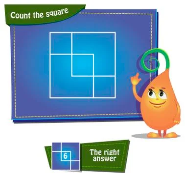 Count the squares Stock Illustration