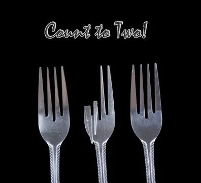 Count to two. Stock Photos