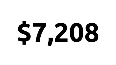 Count-up US dollar animation from 0 to 10000 dollars. Stock Footage 278623680