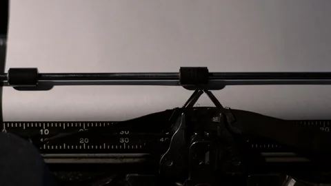 Count Your Blessings being typed out on a vintage typewriter Stock Footage 97763004