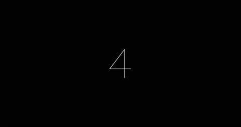 Countdown from 0 to 10 in 10 seconds animation. 4K resolution animation. Minimal Stock Footage 205485828