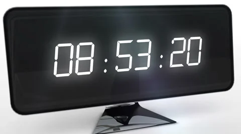 Countdown to 0 on computer screen Stock Footage 44664464