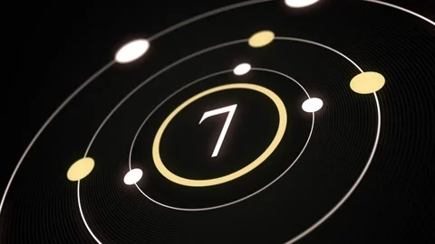 Countdown from 1 to 30. timer with planets Stock Footage 314963185