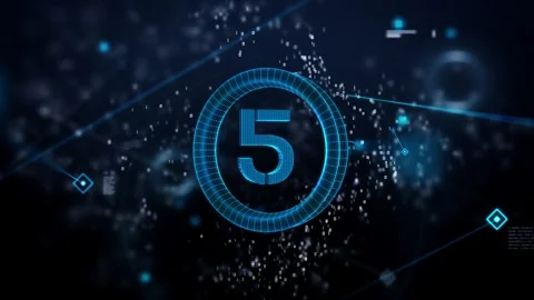 Countdown 1 Stock Footage 266105065