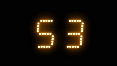 Countdown 1 minute. Countdown 60 second. Stock Footage 230494737