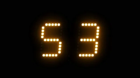 Countdown 1 minute. Countdown 60 second. Stock Footage 230494766