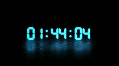 Digital Countdown Timer 1, Technology Stock Footage ft. clock