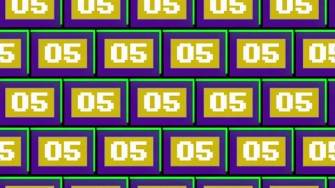 Countdown From 10 to 0 moving pattern. P... | Stock Video | Pond5