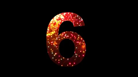 Countdown from 10 to 1 on a black background Stock Footage 217401375