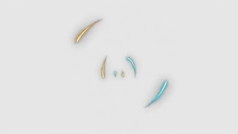 Countdown from 10 to 1, two colors orange and blue glowing, on a transparent Stock Footage 249515647