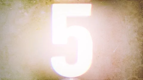 Countdown 10 To On Retro Texture Background Stock Footage 243098737